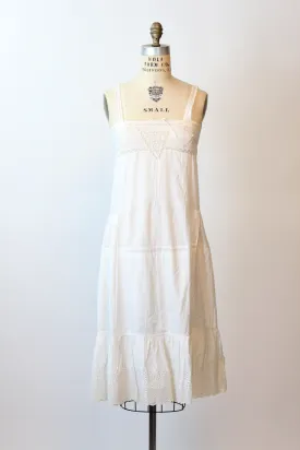 1910 EDWARDIAN cotton lingerie dress  xs small | new spring summer