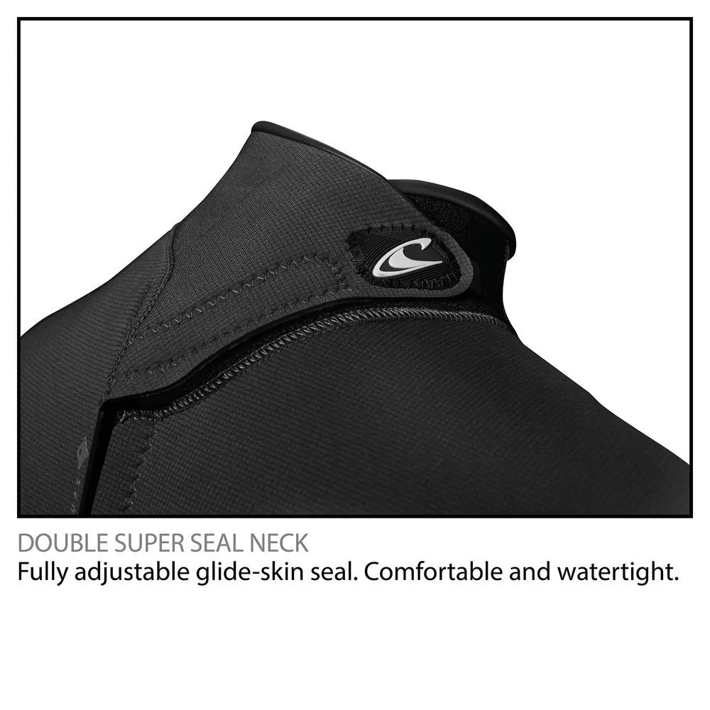 2/2 Youth O'Neill REACTOR-2 Back zip Spring Suit BLK/LTAqua
