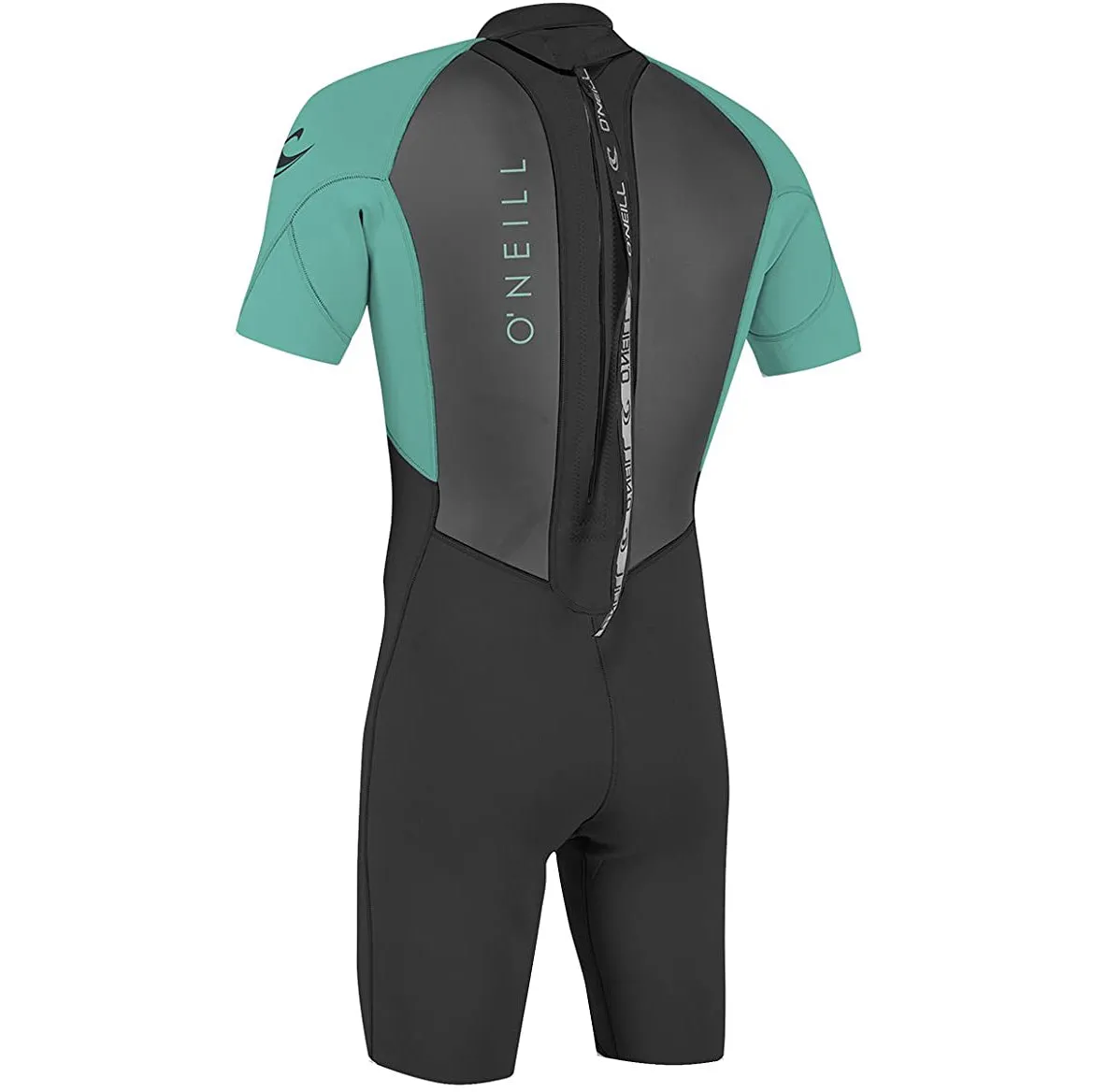 2/2 Youth O'Neill REACTOR-2 Back zip Spring Suit BLK/LTAqua
