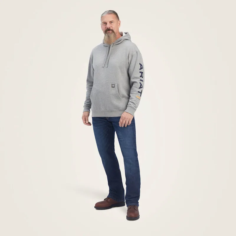 Ariat Rebar Graphic Hoodie- Heather Grey