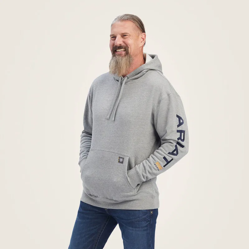 Ariat Rebar Graphic Hoodie- Heather Grey
