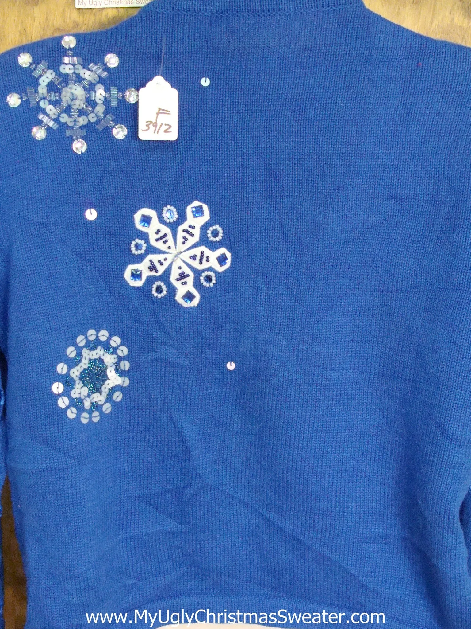 Bling Snowflakes 80s Cheesy Christmas Sweater
