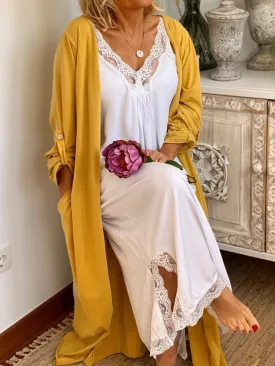 Casual Thin Cardigan Long Shirt