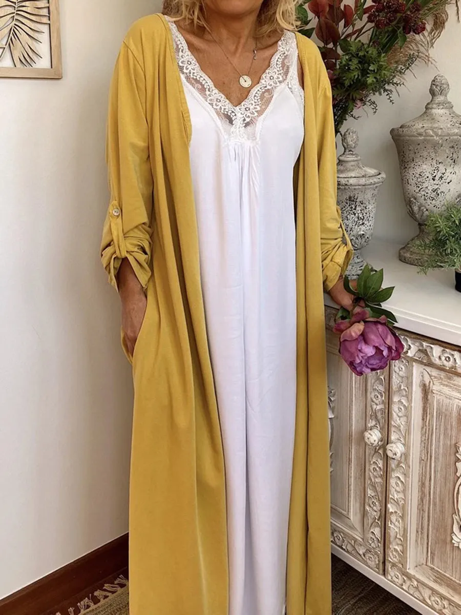 Casual Thin Cardigan Long Shirt