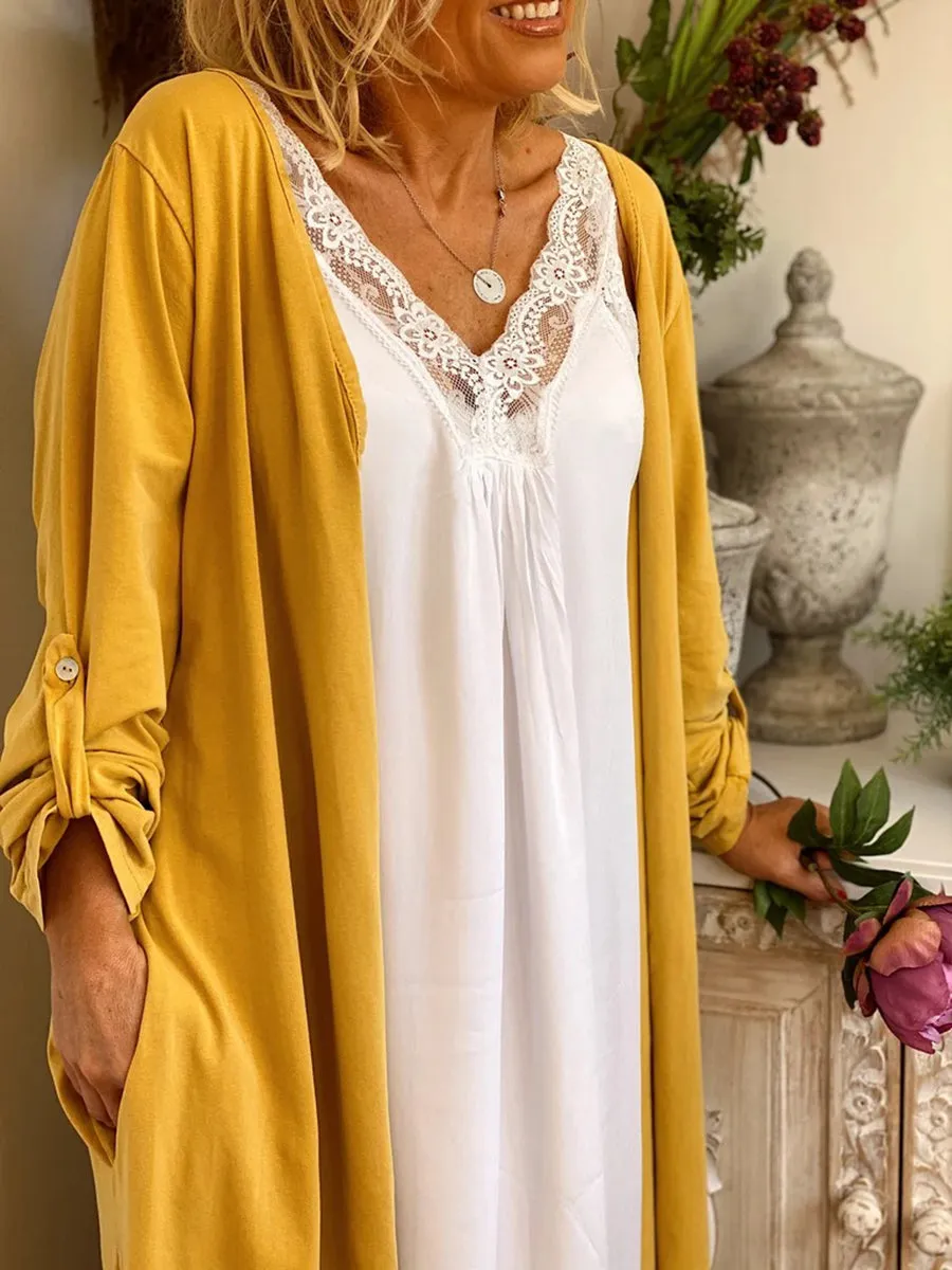 Casual Thin Cardigan Long Shirt