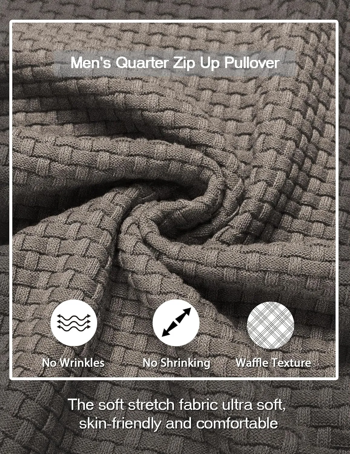 COOFANDY Men Dress Crewneck Sweater Pullover Knit Long Sleeve Casual Slim Fit Sweater