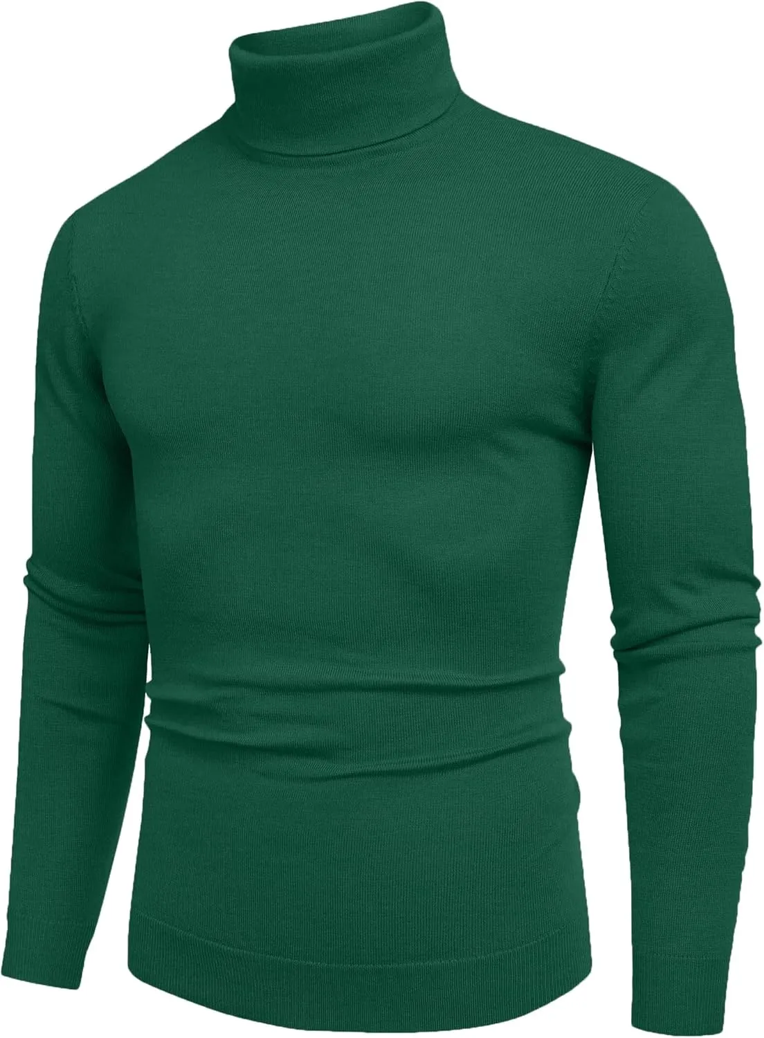 COOFANDY Men's Slim Fit Turtleneck Sweater Casual Basic Knitted Long Sleeve Pullover Sweater