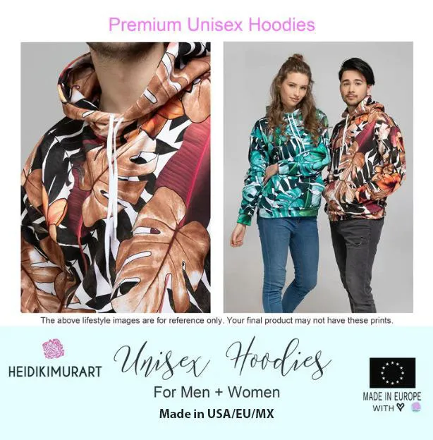 Dark Green Camo Unisex Hoodie, Camouflaged Army Military Print Best Men's or Women's Hoodies - Made in USA/EU/MX