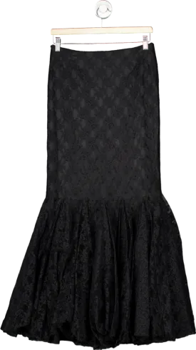 Diva Black Lace Mermaid Skirt UK M