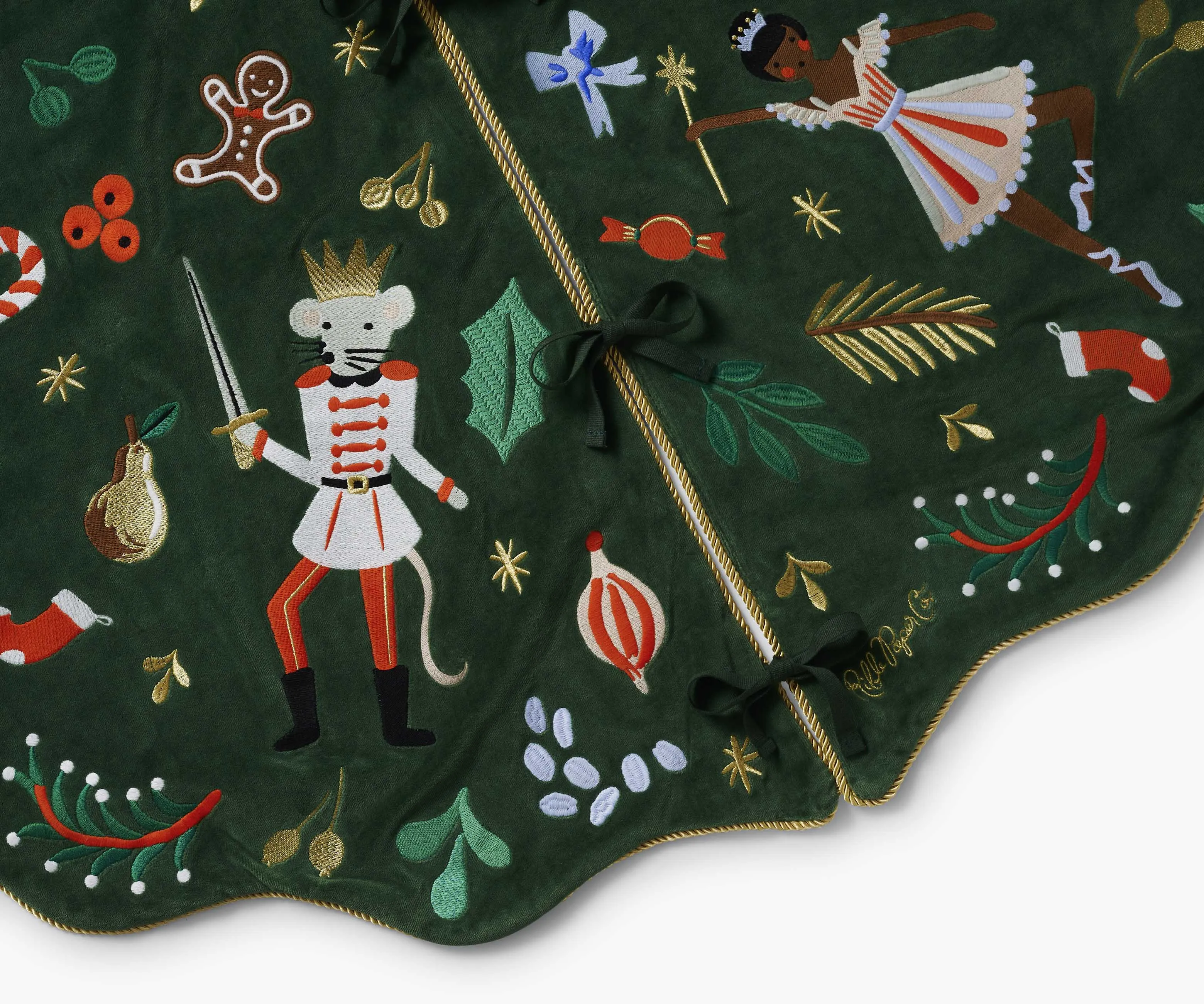 Embroidered Tree Skirt - Nutcracker