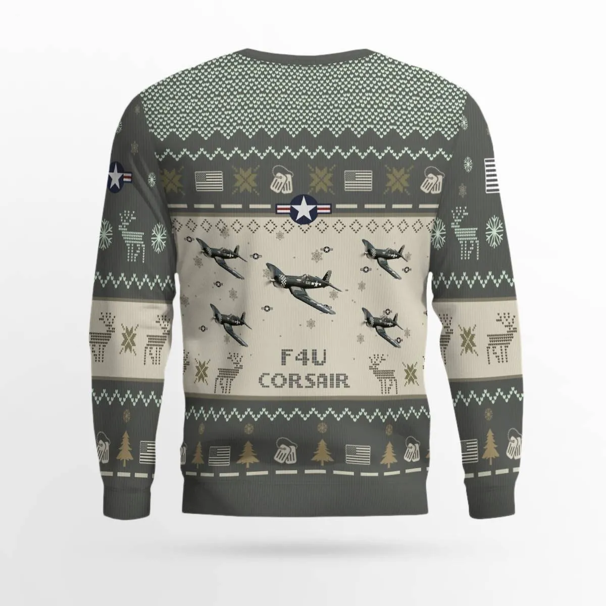 F4U Corsair Aircraft Ugly Sweater, Ugly Sweater Christmas Shirt for Men Dad Veteran