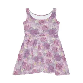 Floral Pattern Women's Skater Dress #6