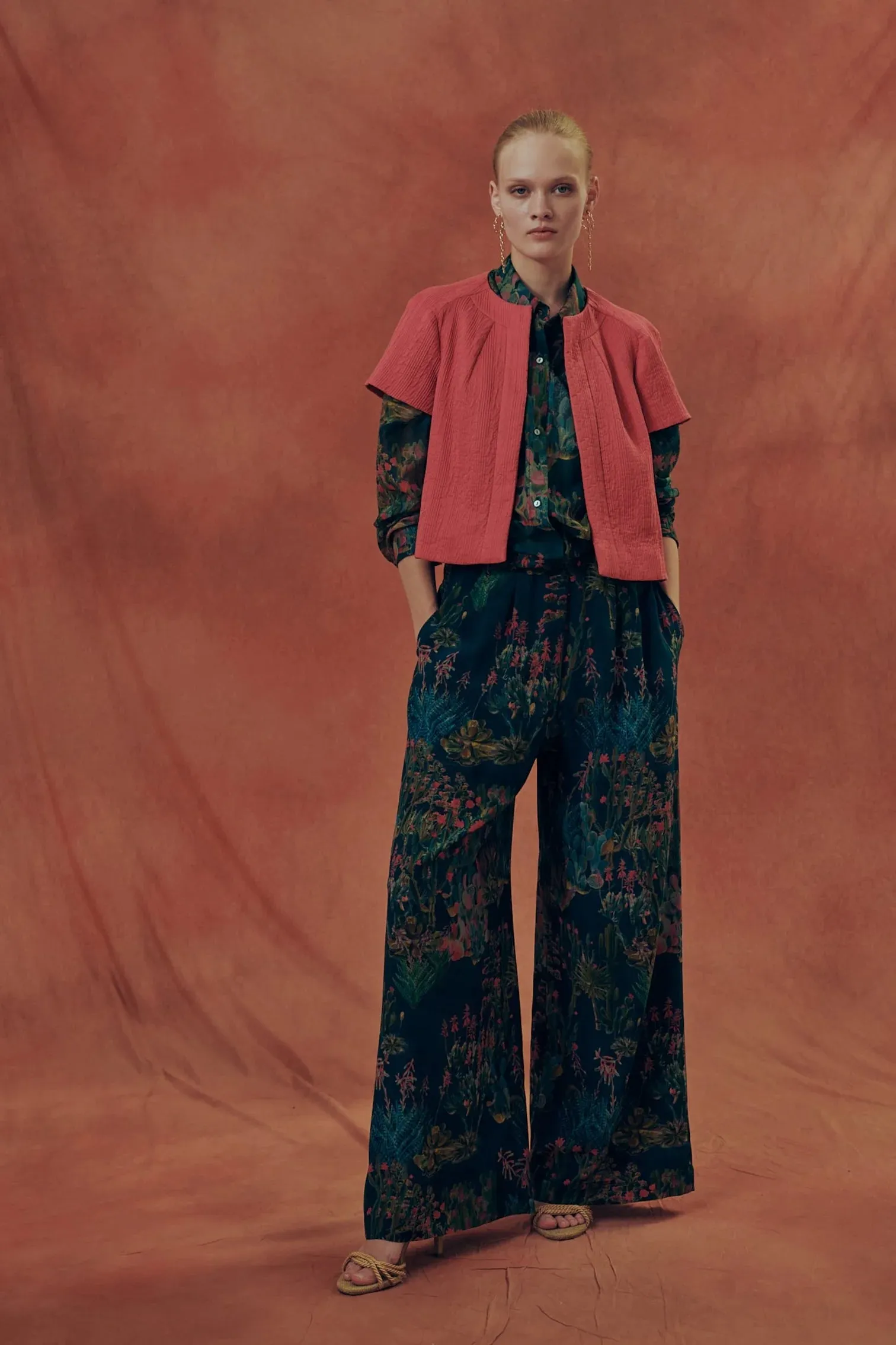 Floral Wide Leg Pant