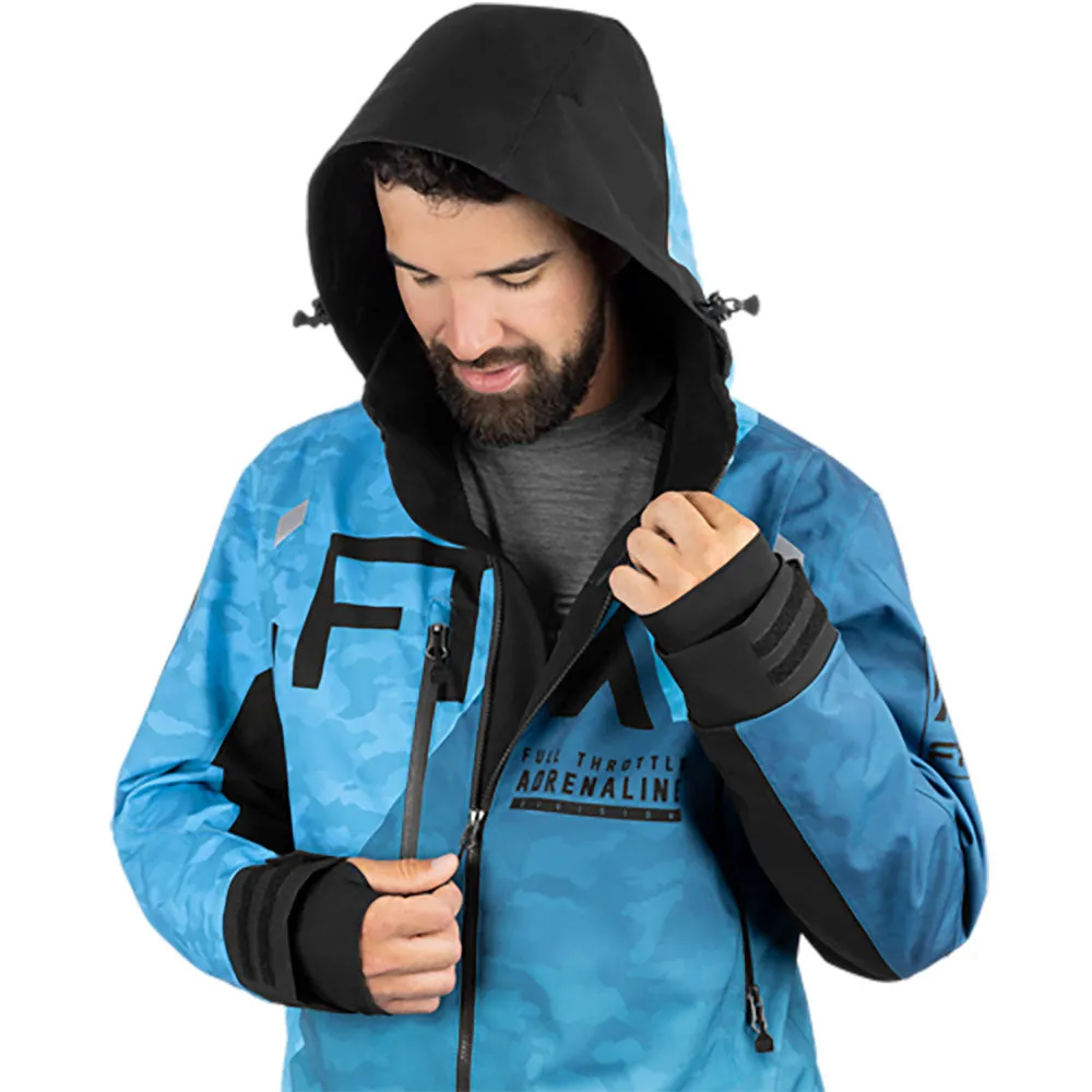 FXR FLO - F.A.S.T. Snowmobile Monosuit Glacier Camo Blue