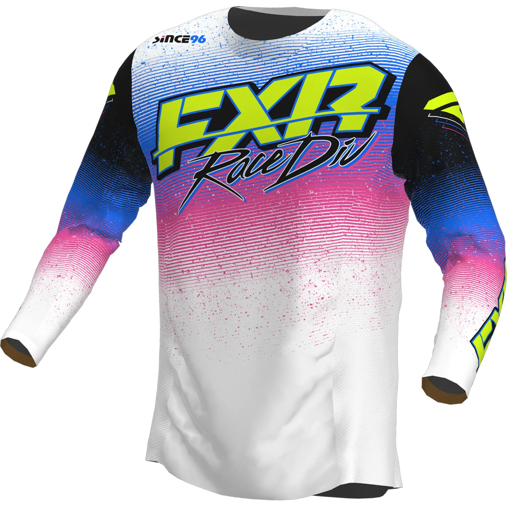 FXR Youth Podium MX Offroad Jersey Retro White