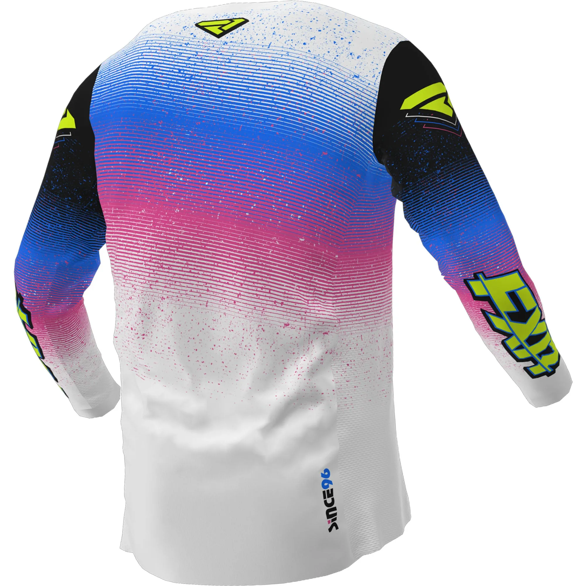 FXR Youth Podium MX Offroad Jersey Retro White