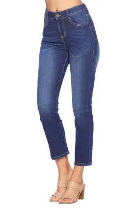 High-Rise Ankle Jeans