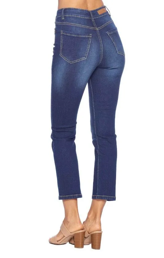 High-Rise Ankle Jeans