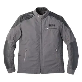 Indian Motorcycle  Mens Textile Montana Jacket Warm Soft Comfortable Durable Grey