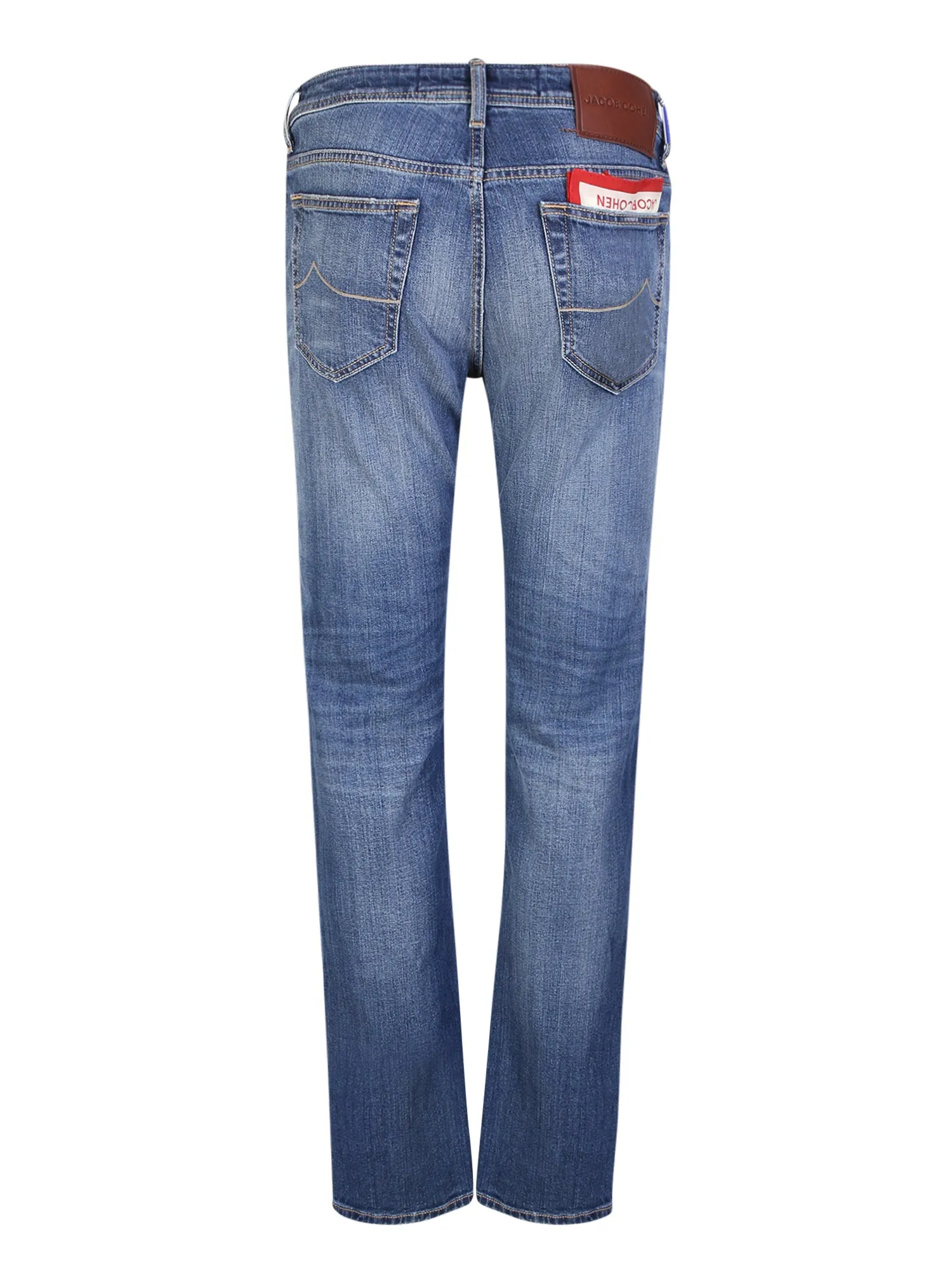 Light blue straight leg jeans