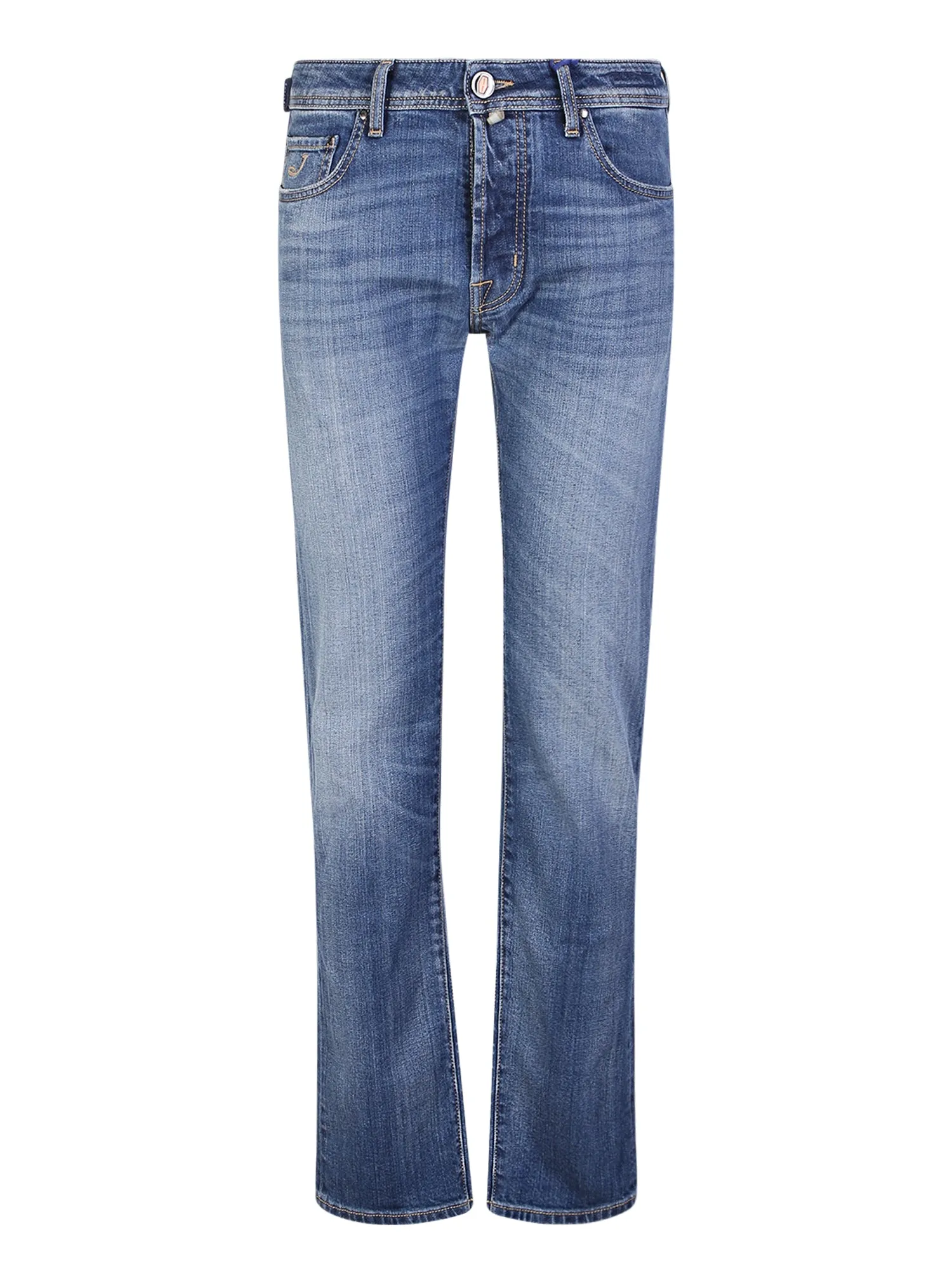 Light blue straight leg jeans