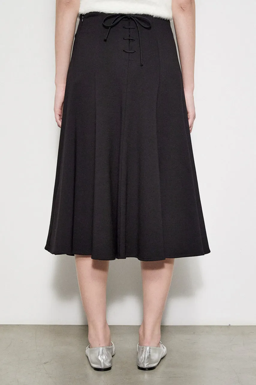 MEIMEIJ - SWING SKIRT WITH LACE BACK