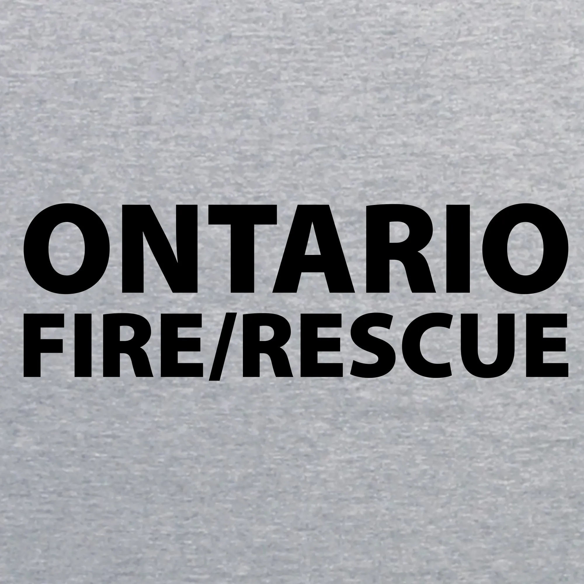 Ontario Fire Maltese Cross Logo Full Zip Hooded Sweatshirt- Sport Grey
