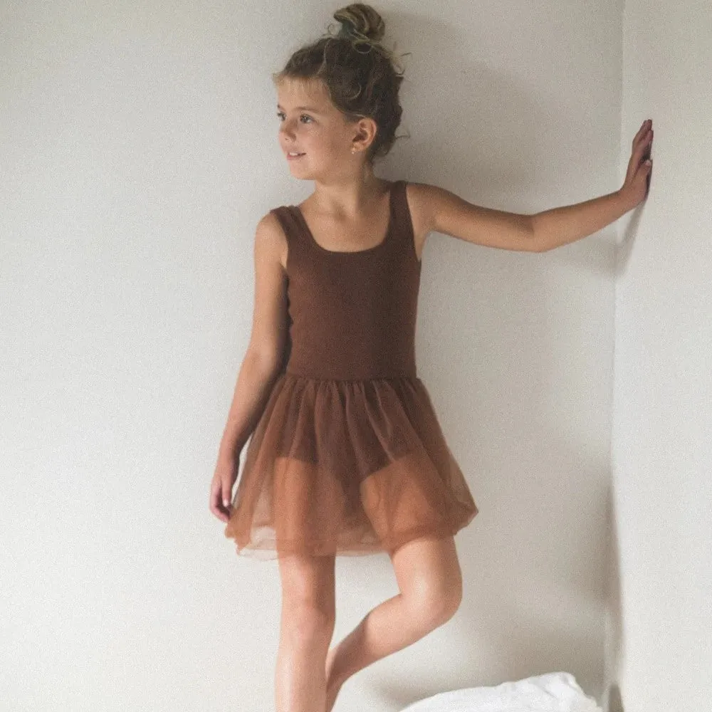 RAISED BY WATER - Knit Ballet Tutu | Chocolate