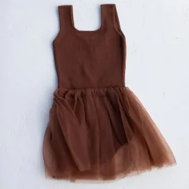 RAISED BY WATER - Knit Ballet Tutu | Chocolate
