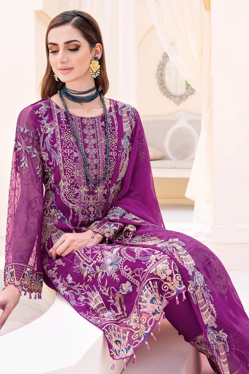 Ramsha Chiffon Formal Collection – F-2307