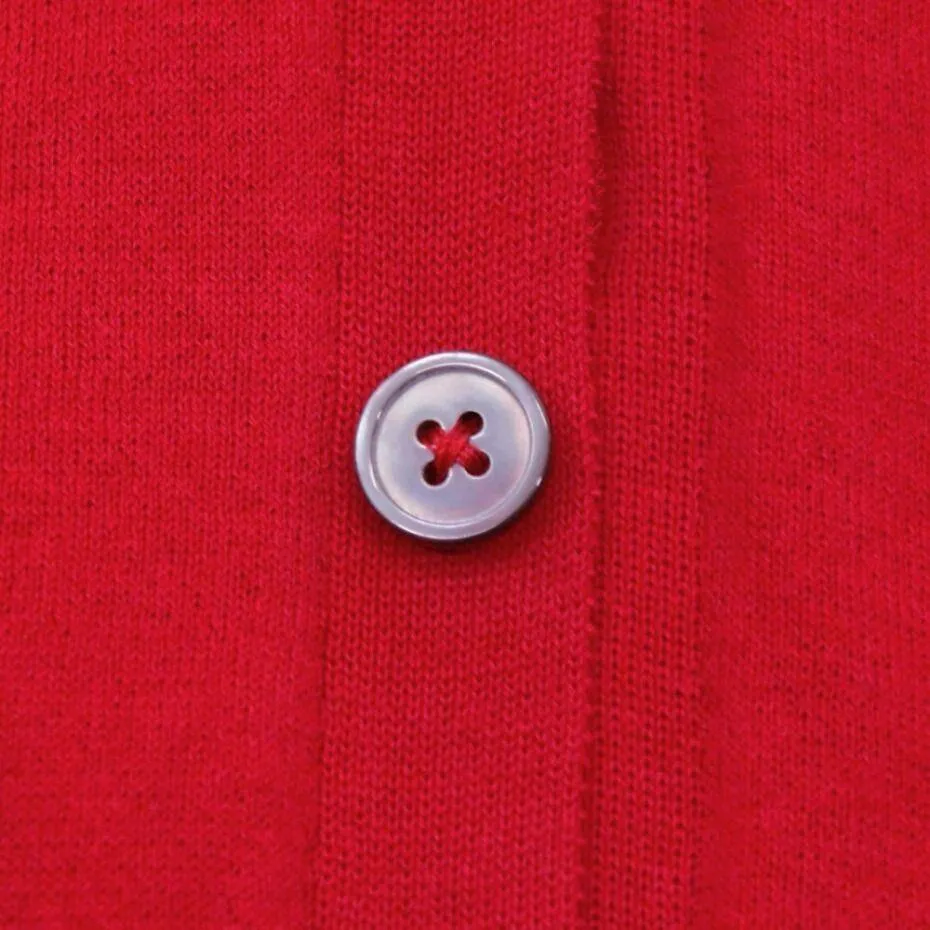 Red Slim Fit Cardigan