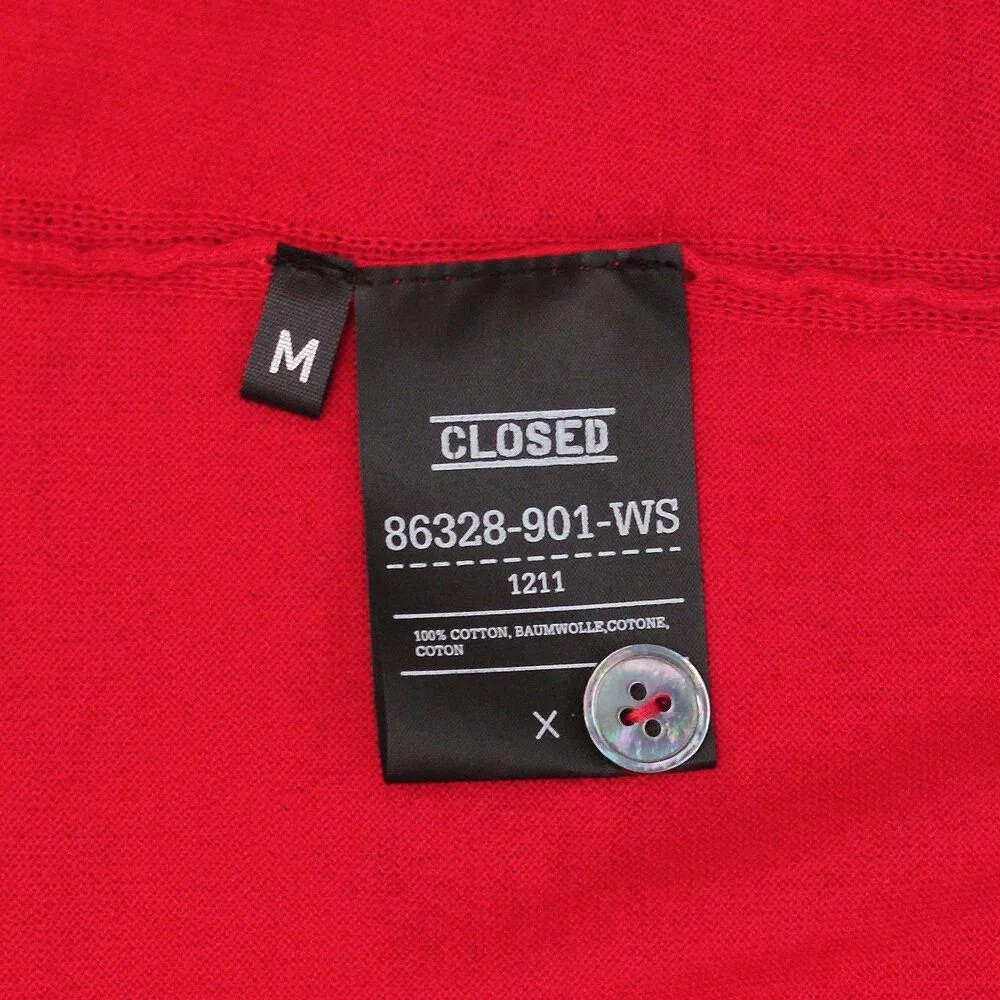 Red Slim Fit Cardigan