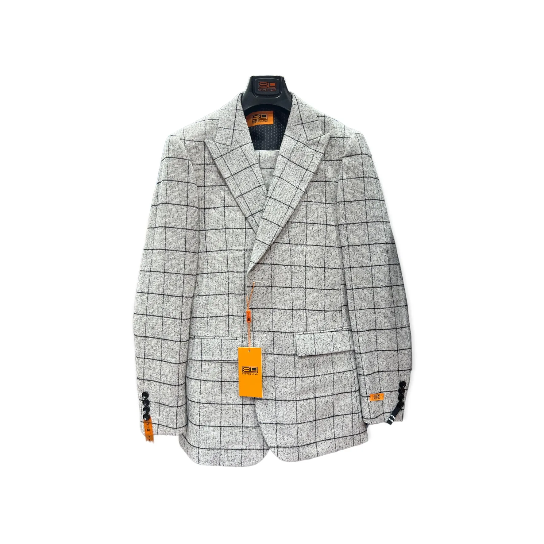 STEVENLAND: Pirlo 3PC. Slim Fit Suit SL77-759