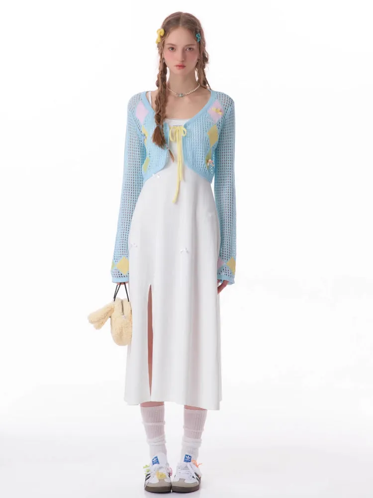 Thin sunscreen knit cardigan【s0000007829】