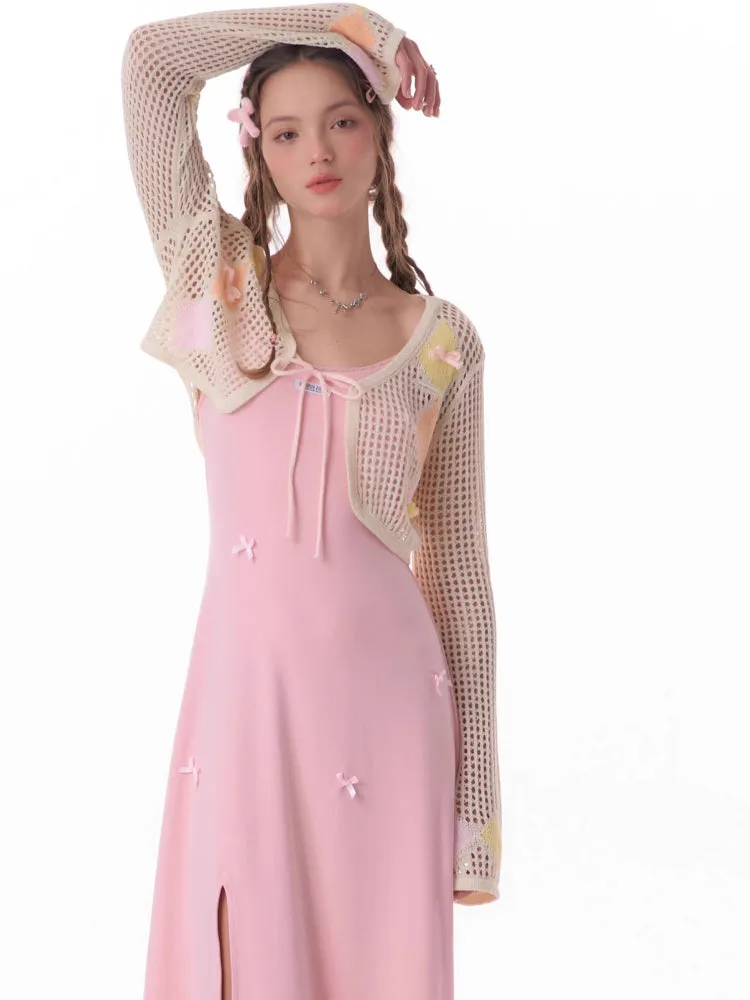 Thin sunscreen knit cardigan【s0000007829】