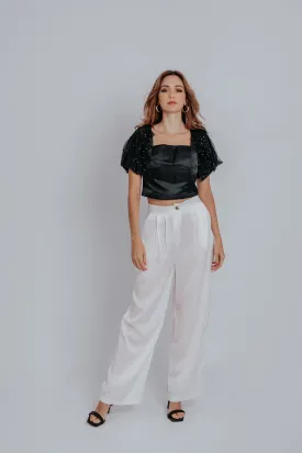 White Safiya Palazzo Pants