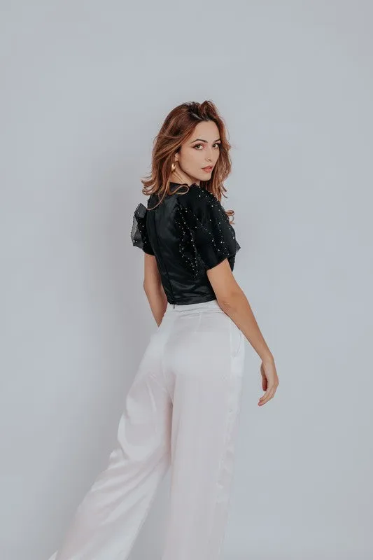 White Safiya Palazzo Pants