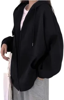 Women Gothic hoodie Retro Solid Color Zip Up Oversized Sweatshirts Harajuku Long Sleeve Hooded Jackets Coat Women Gothic hoodie Retro Solid Color Zip Up Oversized Sweatshirts Harajuku Long Sleeve Hooded Jackets Coat