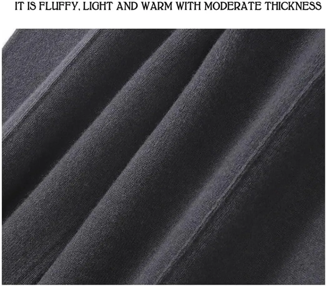 Women Wool Wide-Leg Pants Pants Loose Leg Elastic Knit High Waist Pants